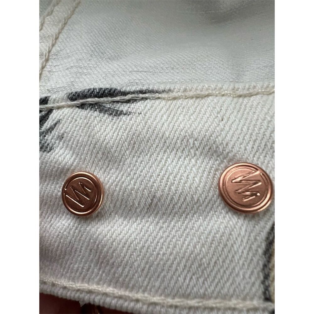 Mother Women's Denim Jacket Size S Multicolor Button Casual Style - Picture 10 of 12